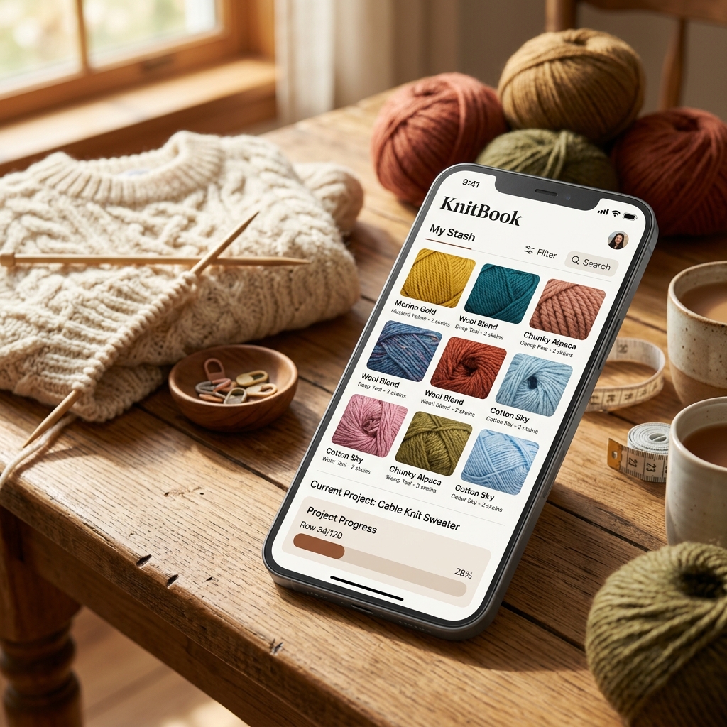 KnitBook App Interface